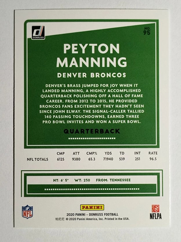 2020 Donruss #95 Peyton Manning