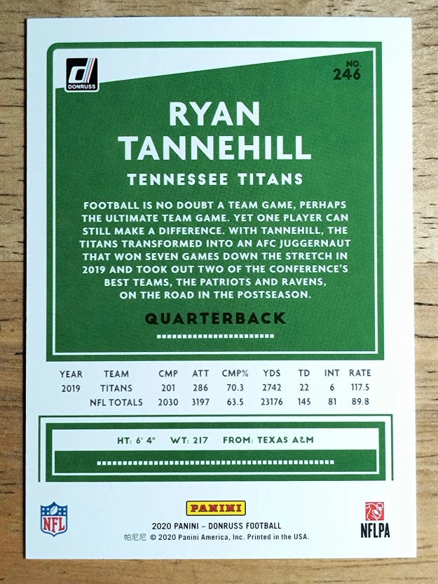 2020 Donruss #246A Ryan Tannehill
