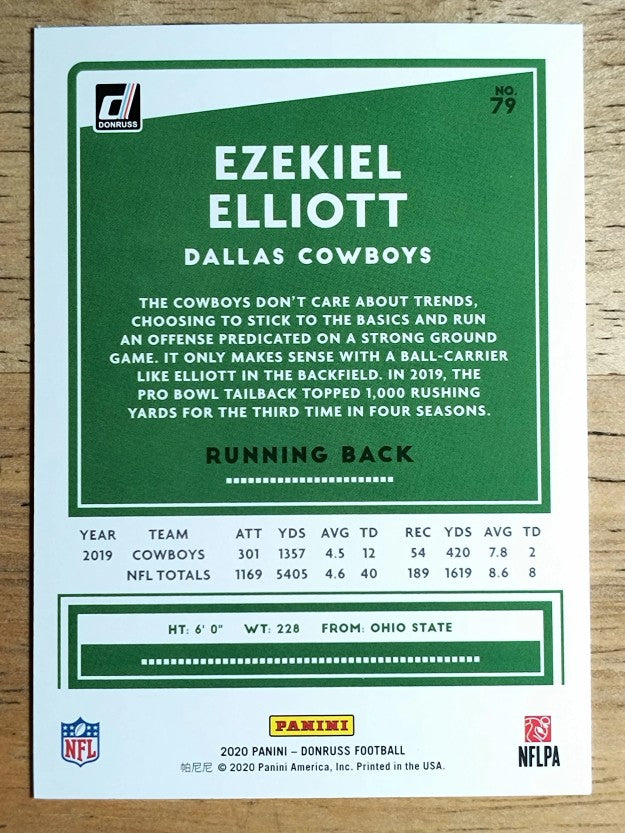 2020 Donruss #79A Ezekiel Elliott
