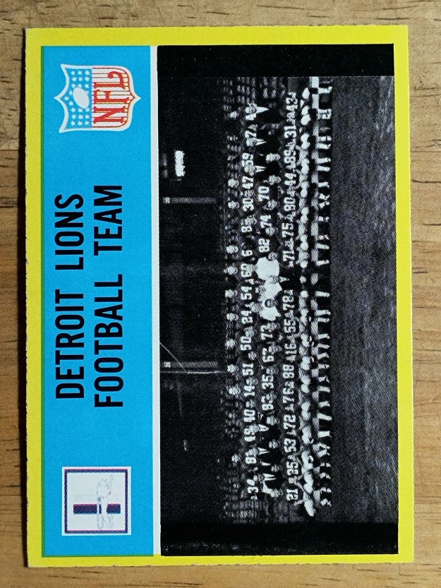 1967 Philadelphia #61 Detroit Lions (NM)