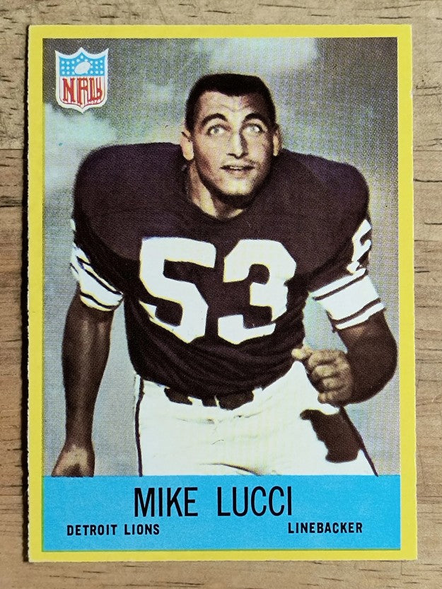 1967 Philadelphia #67 Mike Lucci RC (NM)