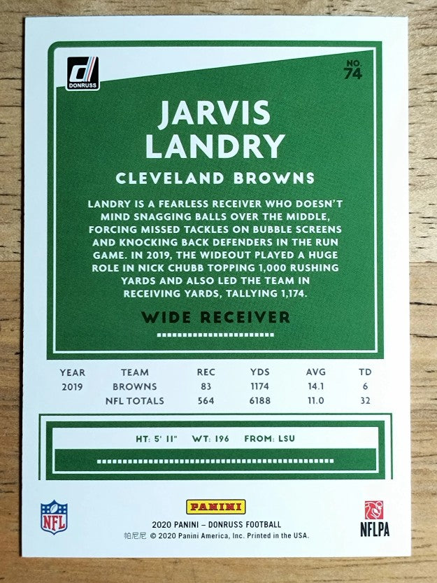 2020 Donruss #74 Jarvis Landry