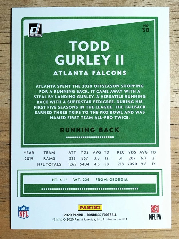 2020 Donruss #30 Todd Gurley II