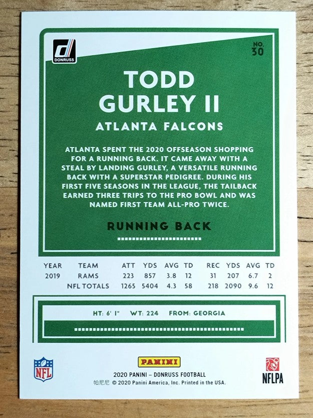2020 Donruss #30 Todd Gurley II