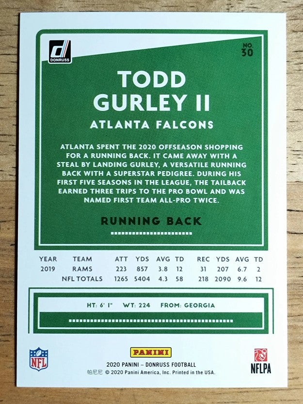 2020 Donruss #30 Todd Gurley II