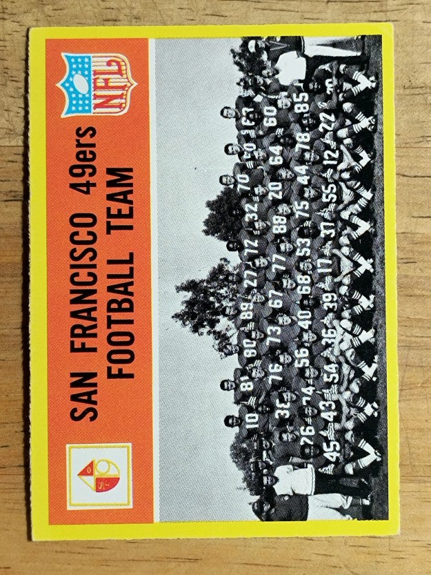 1967 Philadelphia #169 San Francisco 49ers (EXMT)
