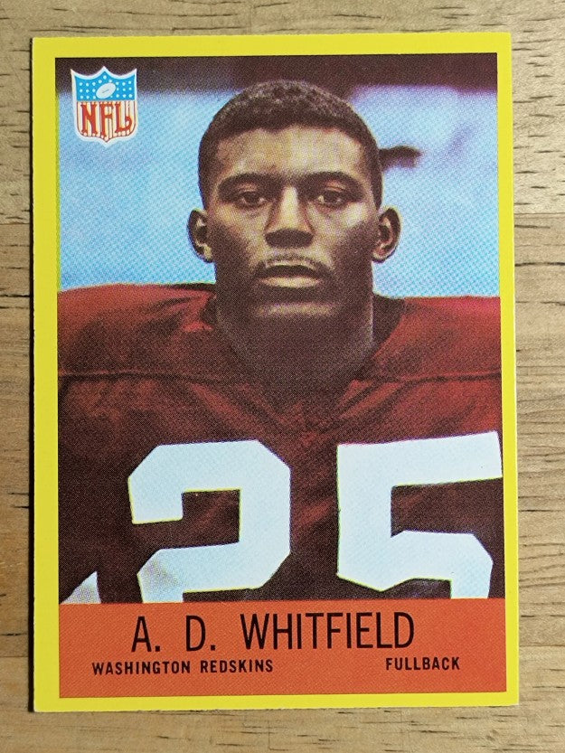 1967 Philadelphia #191 A.D. Whitfield RC (EX)