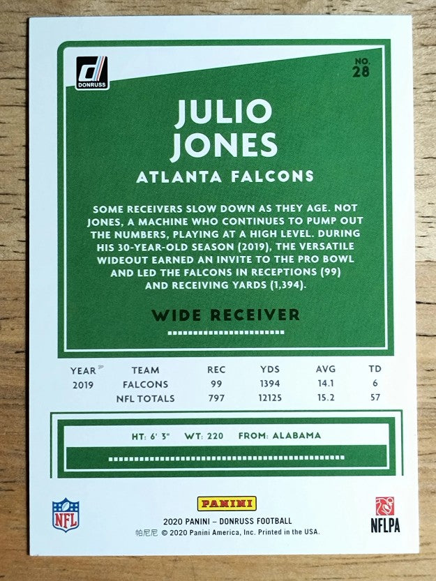 2020 Donruss #28A Julio Jones