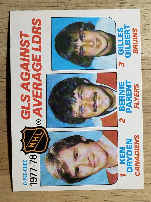 1978-79 O-Pee-Chee #68 Ken Dryden/Bernie Parent/Gilles Gilbert LL (NM)