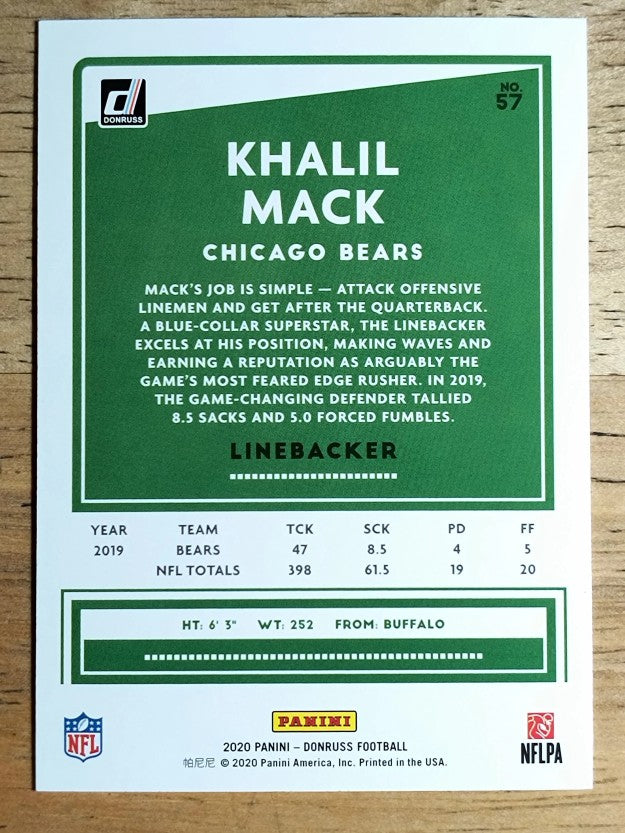 2020 Donruss #57A Khalil Mack