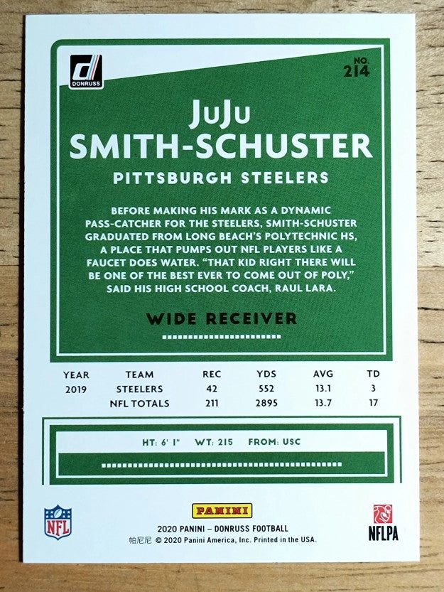 2020 Donruss #214A JuJu Smith-Schuster