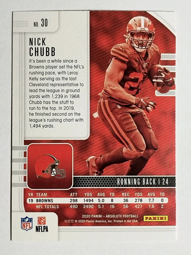 2020 Absolute Retail #30 Nick Chubb