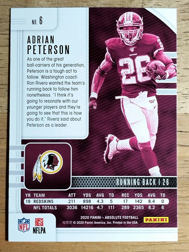 2020 Absolute Retail #6 Adrian Peterson