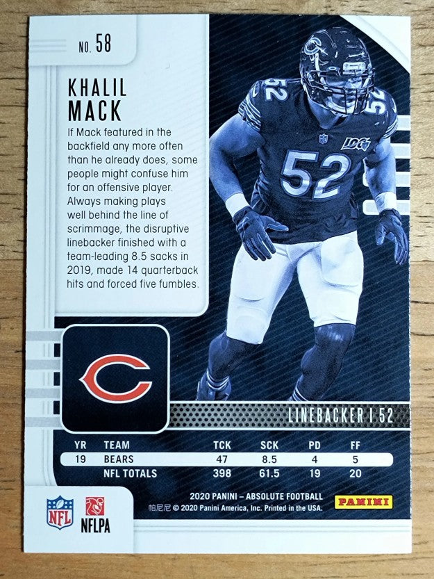 2020 Absolute Retail #58 Khalil Mack
