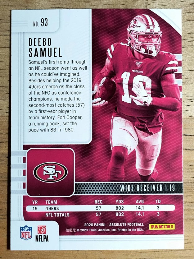 2020 Absolute Retail #93 Deebo Samuel