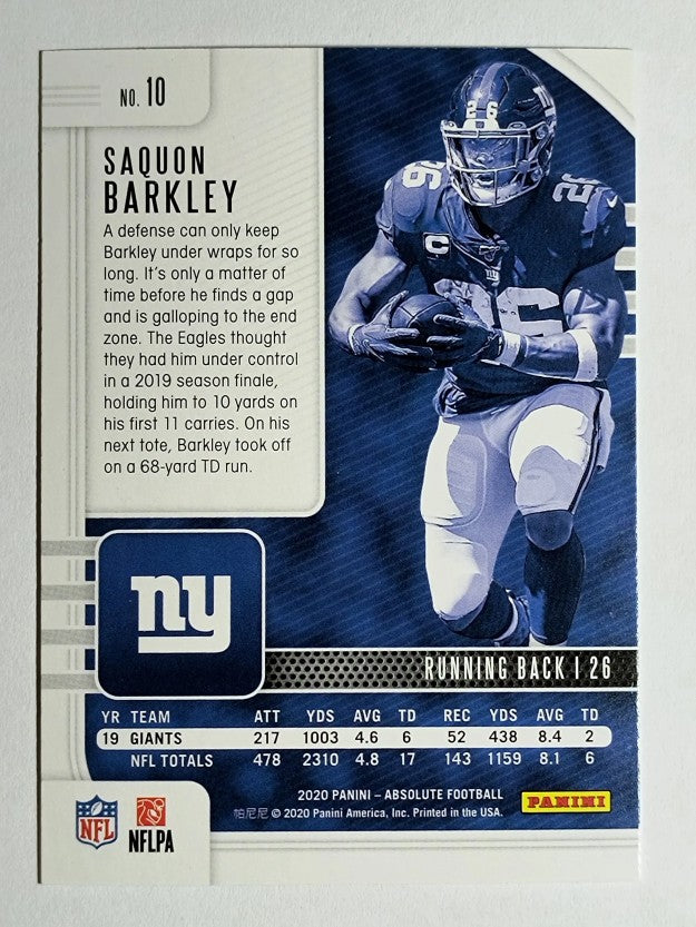 2020 Absolute Retail #10 Saquon Barkley