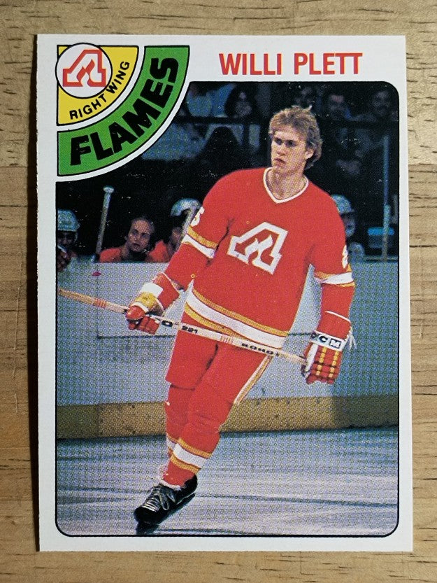 1978-79 O-Pee-Chee #317 Willi Plett (EXMT)