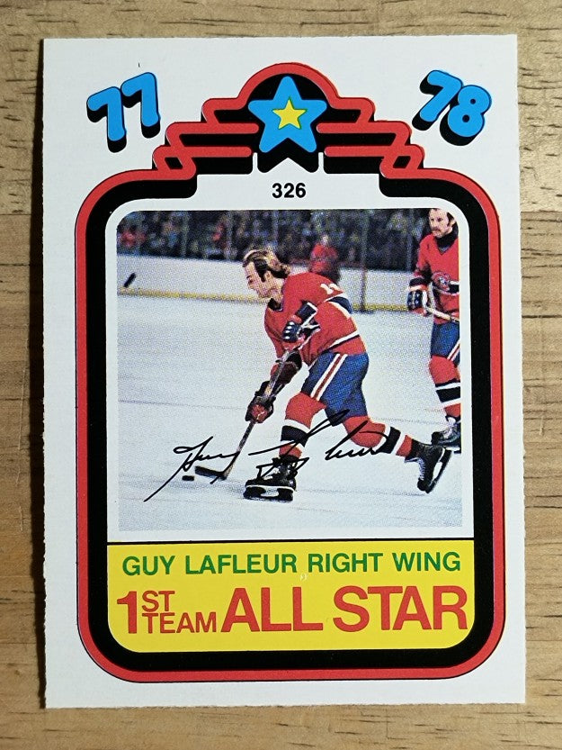 1978-79 O-Pee-Chee #326 Guy Lafleur AS (NM)