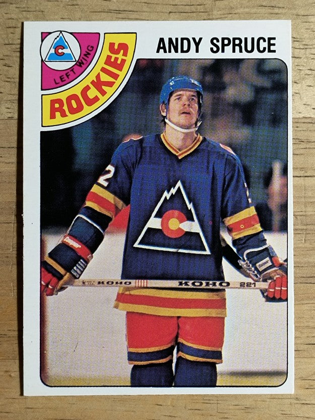 1978-79 O-Pee-Chee #378 Andy Spruce RC (EXMT)