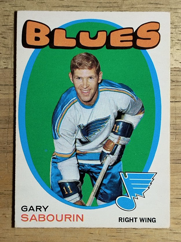 1971-72 O-Pee-Chee #13 Gary Sabourin (EXMT)