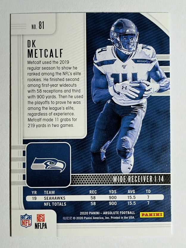 2020 Absolute Retail #81 D.K. Metcalf