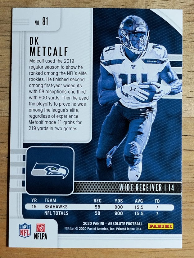 2020 Absolute Retail #81 D.K. Metcalf