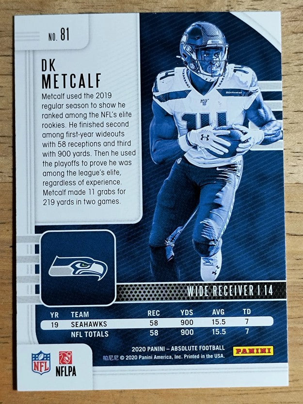 2020 Absolute Retail #81 D.K. Metcalf