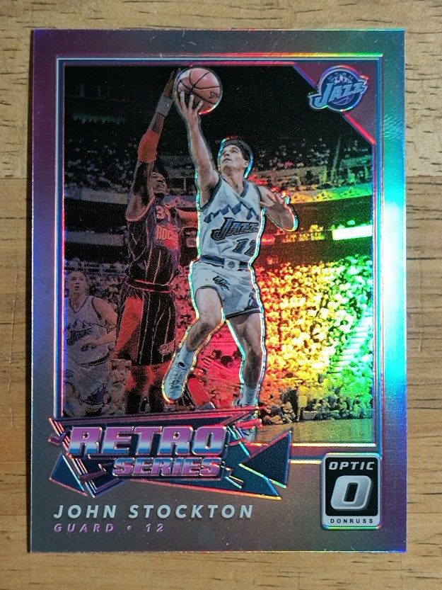 2017-18 Donruss Optic Retro Series Holo #23 John Stockton