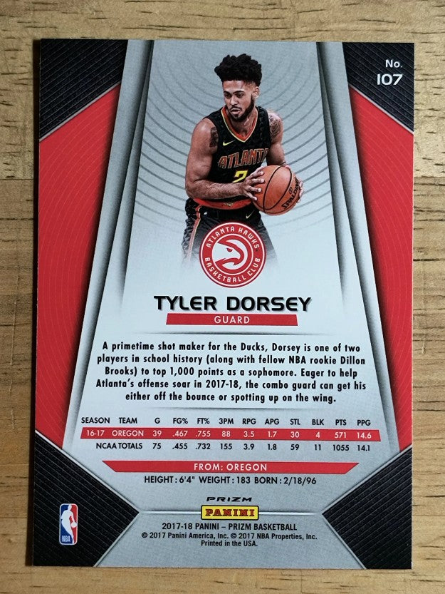 2017-18 Panini Prizm Prizms Fast Break #107 Tyler Dorsey
