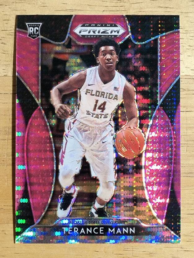2019-20 Panini Prizm Draft Picks Prizms Pink Pulsar #49 Terance Mann