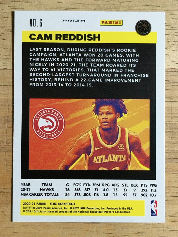 2020-21 Panini Flux Factory Pulsar #6 Cam Reddish