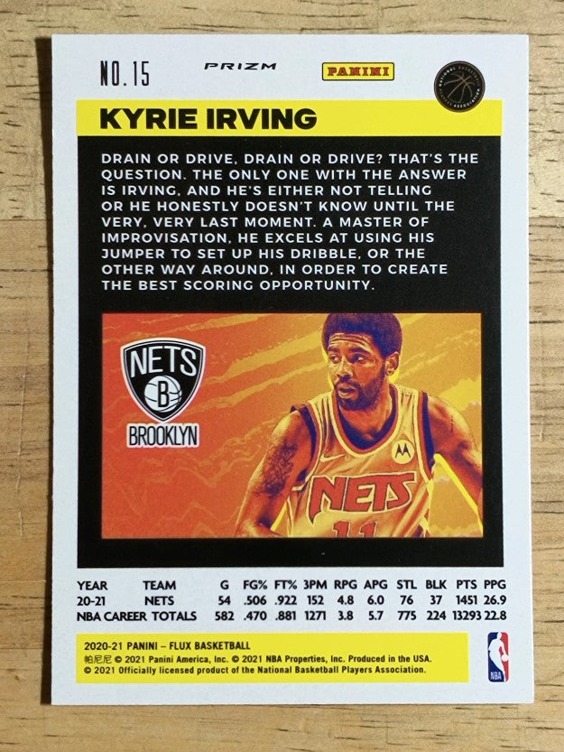 2020-21 Panini Flux Factory Pulsar #15 Kyrie Irving