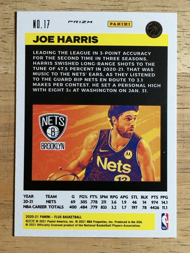2020-21 Panini Flux Factory Pulsar #17 Joe Harris