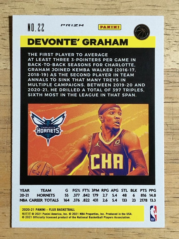 2020-21 Panini Flux Factory Pulsar #22 Devonte' Graham