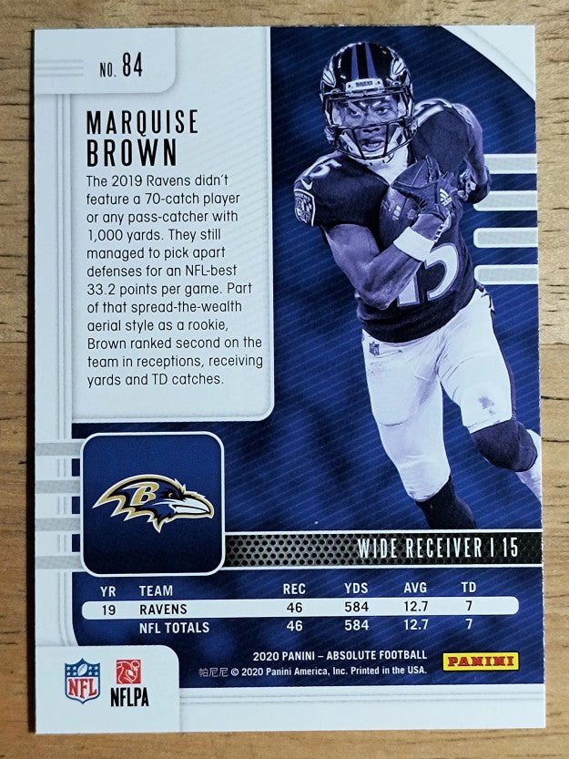 2020 Absolute Retail #84 Marquise Brown