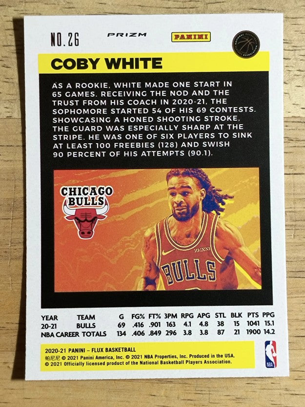 2020-21 Panini Flux Factory Pulsar #26 Coby White