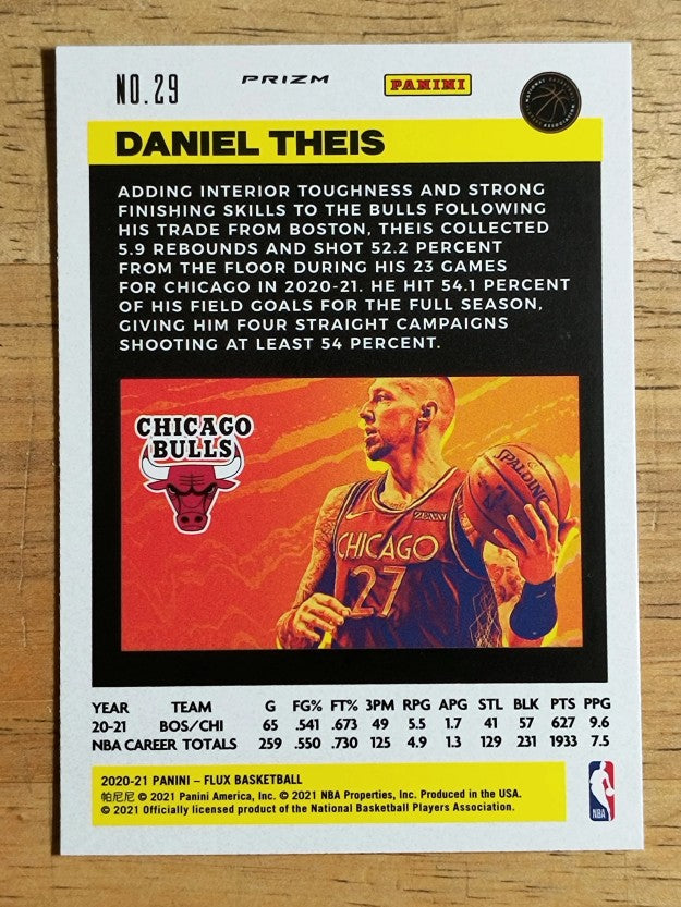 2020-21 Panini Flux Factory Pulsar #29 Daniel Theis