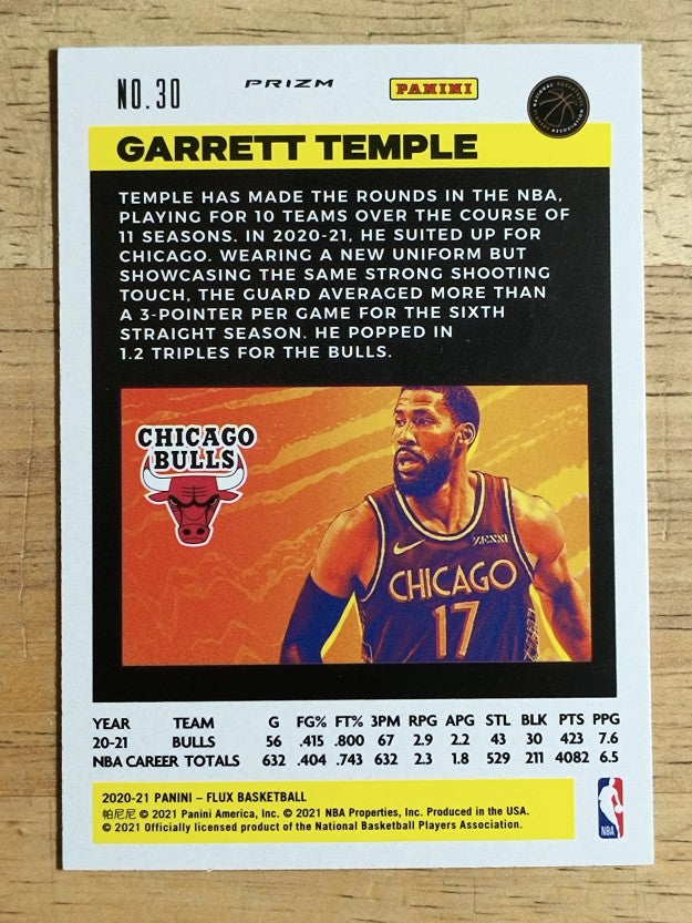 2020-21 Panini Flux Factory Pulsar #30 Garrett Temple