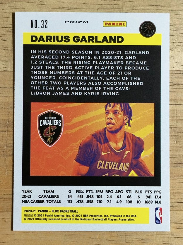 2020-21 Panini Flux Factory Pulsar #32 Darius Garland