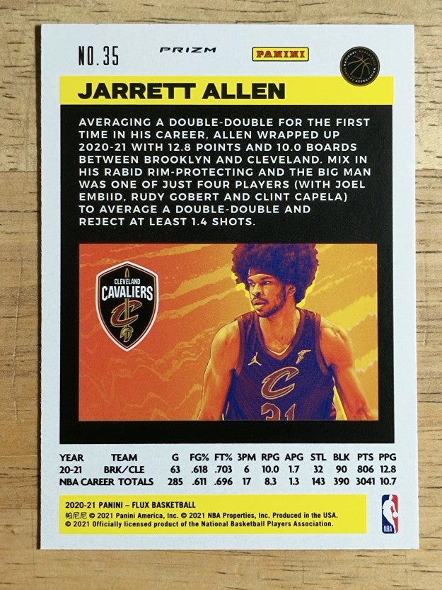 2020-21 Panini Flux Factory Pulsar #35 Jarrett Allen