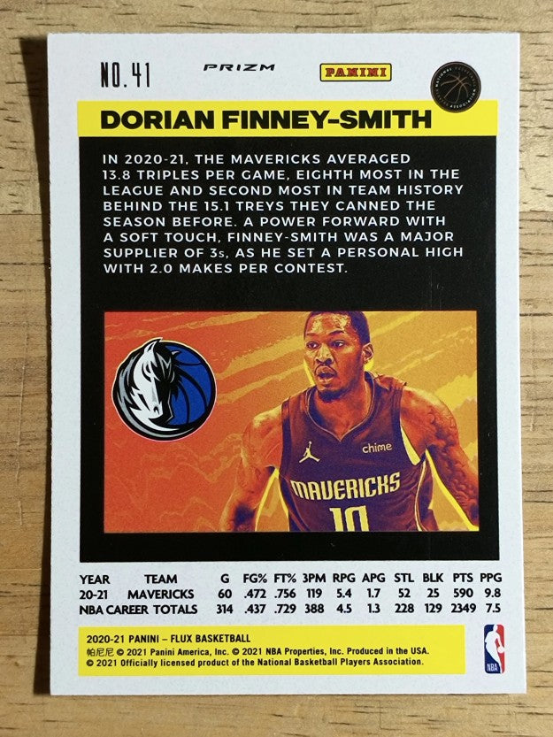 2020-21 Panini Flux Factory Pulsar #41 Dorian Finney-Smith