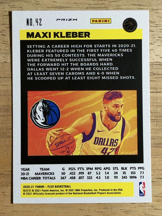 2020-21 Panini Flux Factory Pulsar #42 Maxi Kleber