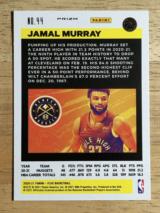 2020-21 Panini Flux Factory Pulsar #44 Jamal Murray