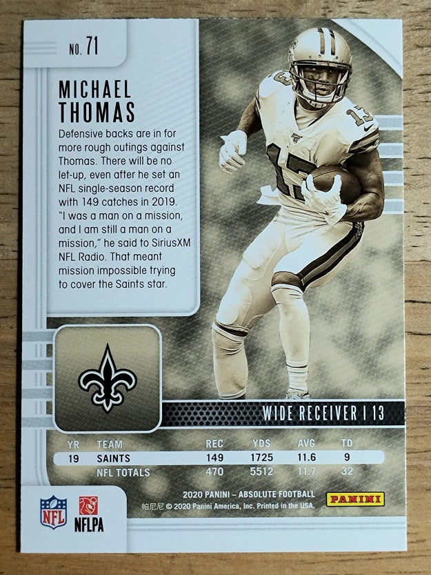 2020 Absolute Retail #71 Michael Thomas