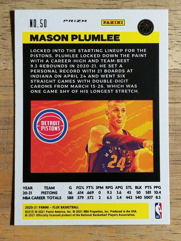 2020-21 Panini Flux Factory Pulsar #50 Mason Plumlee