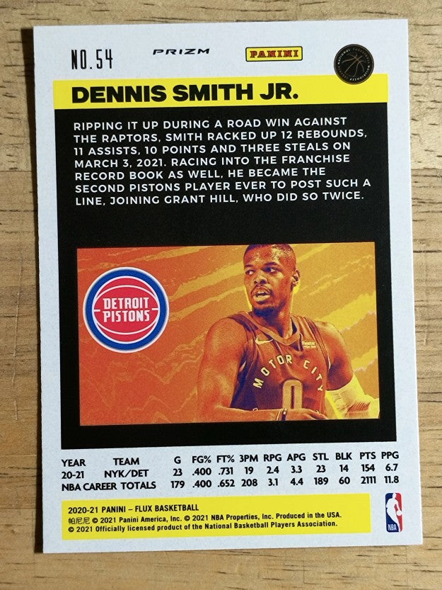 2020-21 Panini Flux Factory Pulsar #54 Dennis Smith Jr.
