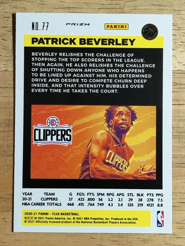 2020-21 Panini Flux Factory Pulsar #77 Patrick Beverley