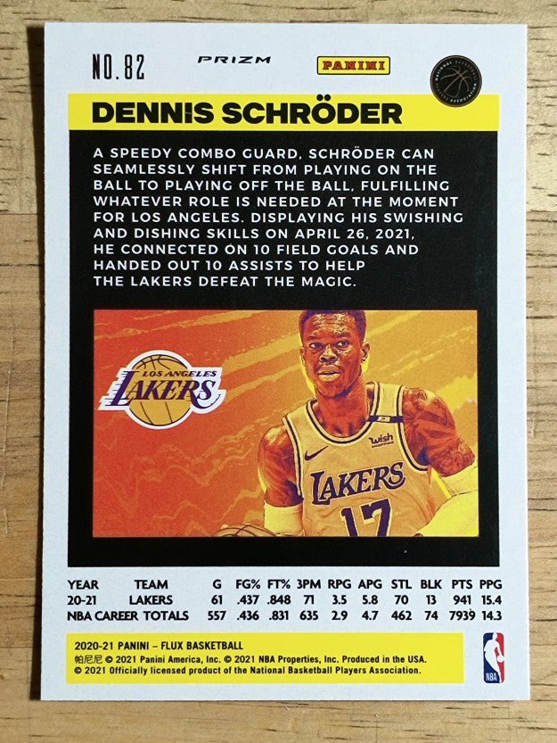 2020-21 Panini Flux Factory Pulsar #82 Dennis Schroder