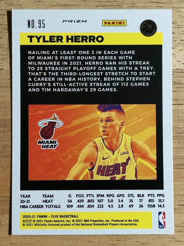 2020-21 Panini Flux Factory Pulsar #95 Tyler Herro