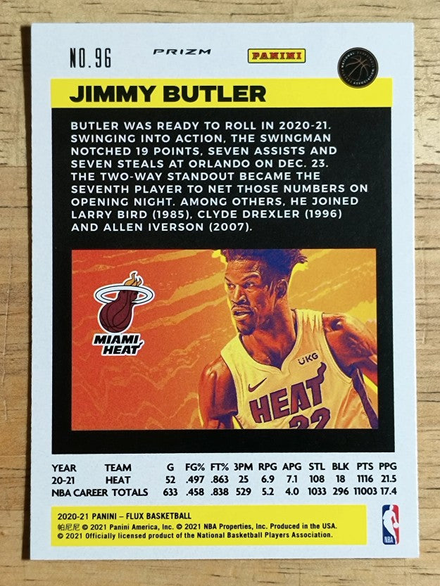 2020-21 Panini Flux Factory Pulsar #96 Jimmy Butler